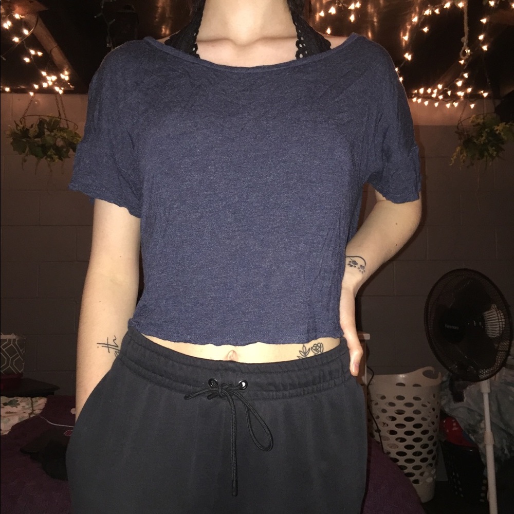 Blue Forever 21 Crop top